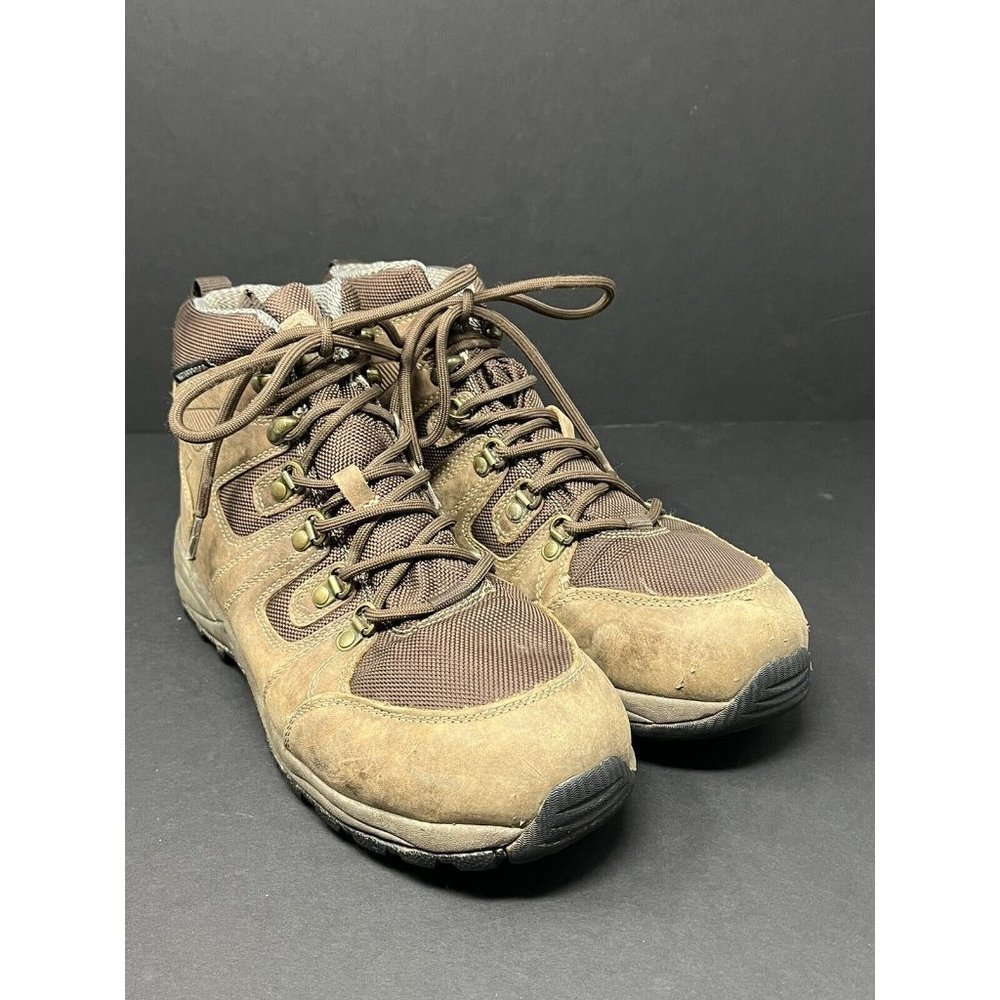 Drew Mens Trek Brown Leather Hiking Boots Shoes 8m 40697 Orthopedic Waterproof